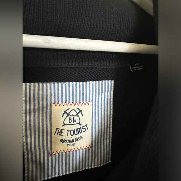 The Tourist by Burkman Bros Mens Button Down Cardigan Size M - Picture 4 of 4